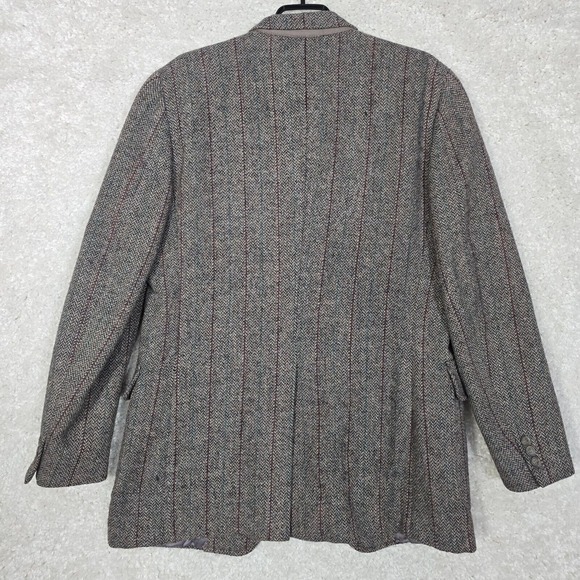 Jos A Bank Sport Coat Men 40L Harris Tweed Pure Scottish Wool Blazer Jacket READ - Picture 8 of 16